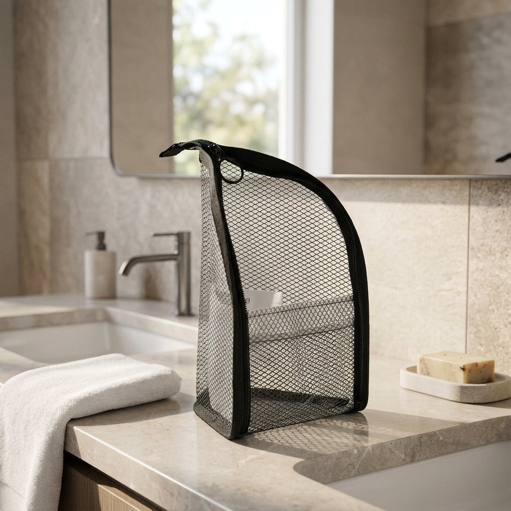 Self-Standing Toiletry Bag